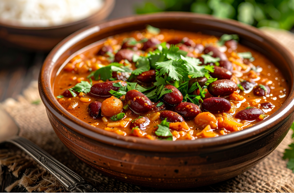example dish proteins Chilli sin carne